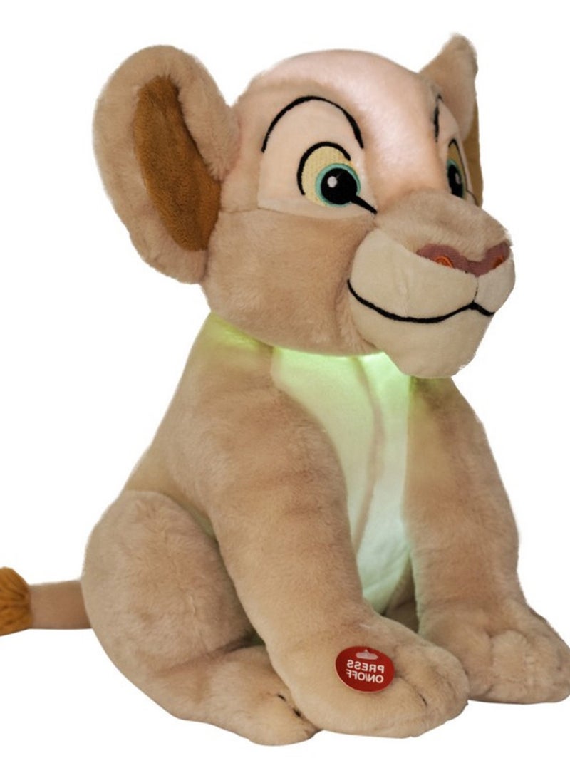Peluche Lumineuse Et Musicale -  Roi Lion - Nala Marron - Kiabi