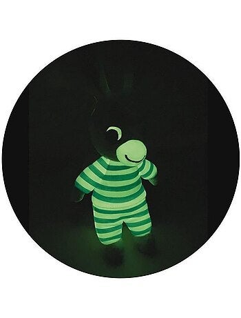 Peluche lumineuse naturelle trotro - jemini - 25 cm - fonctionne sans pile