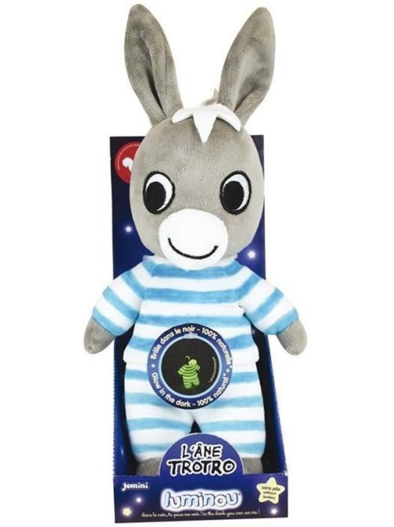 Peluche lumineuse naturelle trotro - jemini - 25 cm - fonctionne sans pile Blanc - Kiabi