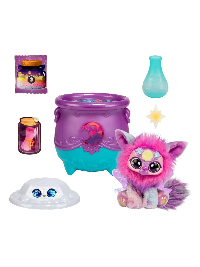 Peluche Magic Mixie au milieu des bulles du chaudron Multicolore - Kiabi