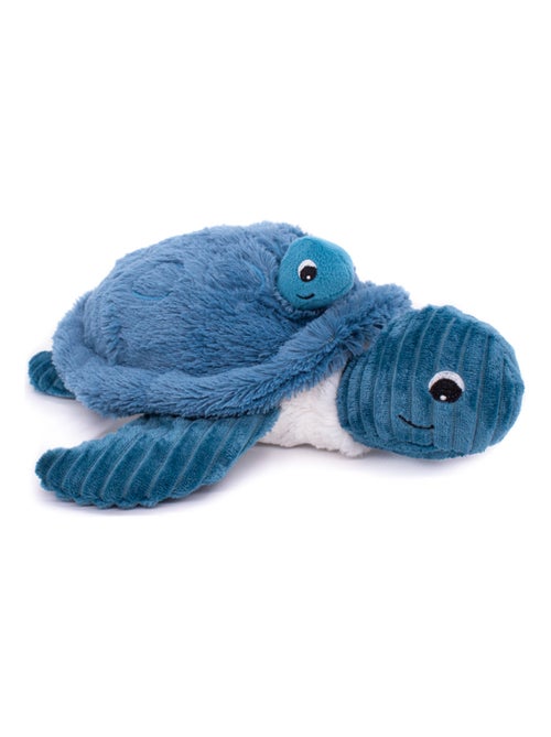 Peluche maman bébé tortue bleu - Kiabi