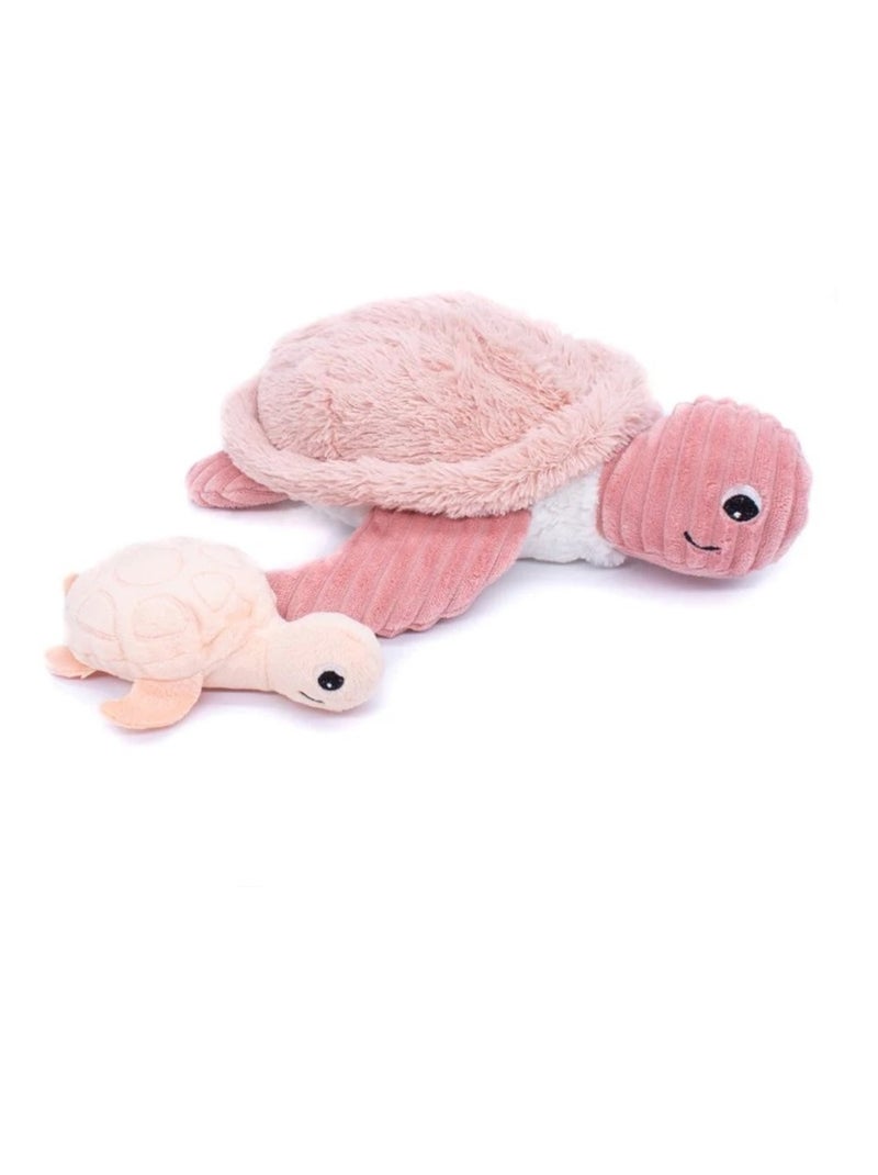 Peluche maman bébé tortue Rose - Kiabi