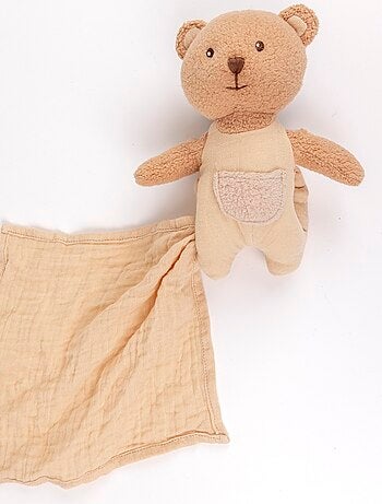 Peluche Marcel l'ours et son doudou