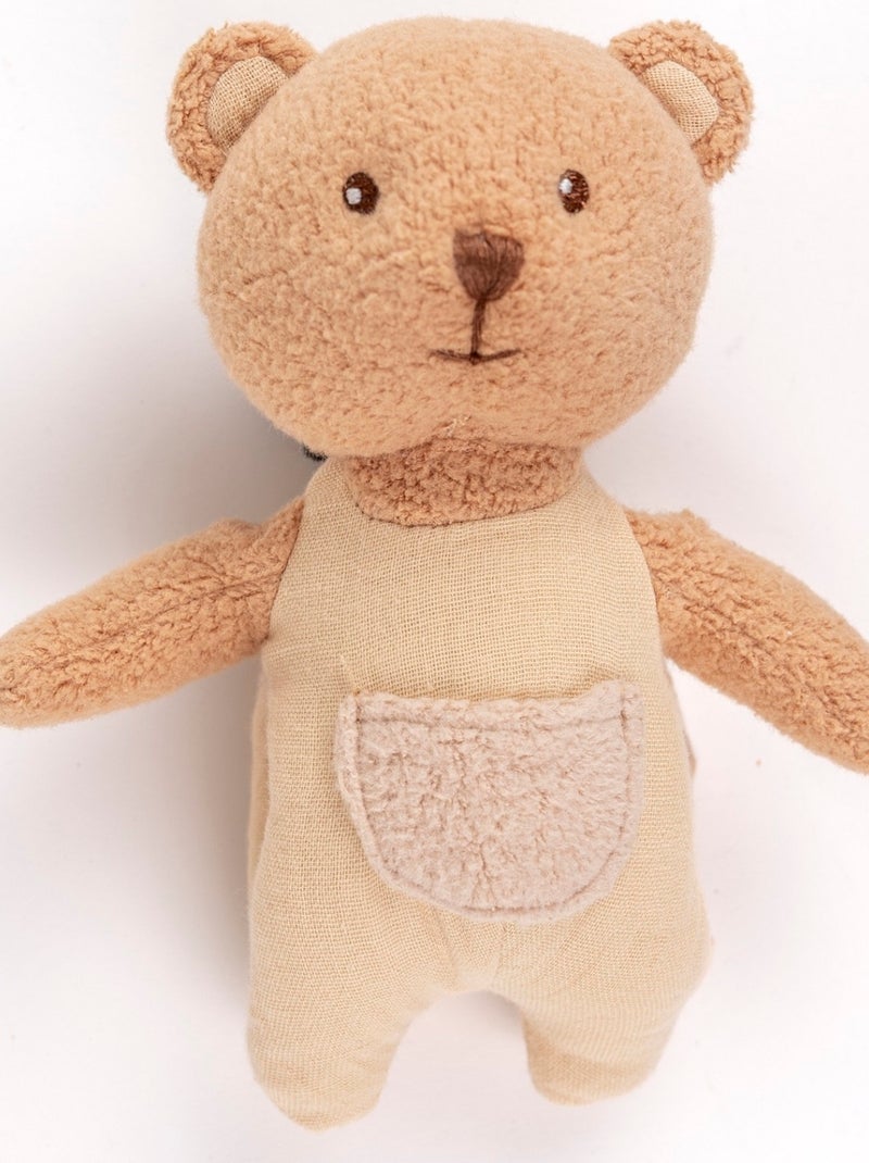 Peluche Marcel l'ours et son doudou Beige - Kiabi