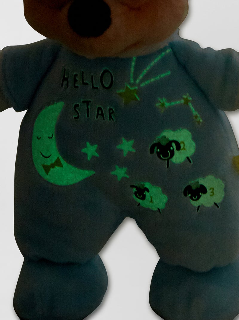 Peluche 'Mickey' Phosphorescente bleu - Kiabi