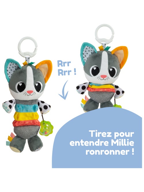 Peluche millie le chat à clip pour landau et poussette - Kiabi