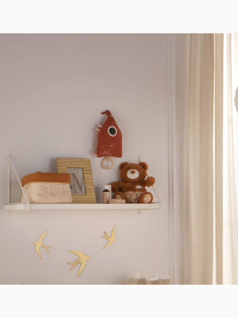 Peluche Mini Musical maison brodé - SAUTHON Orange - Kiabi