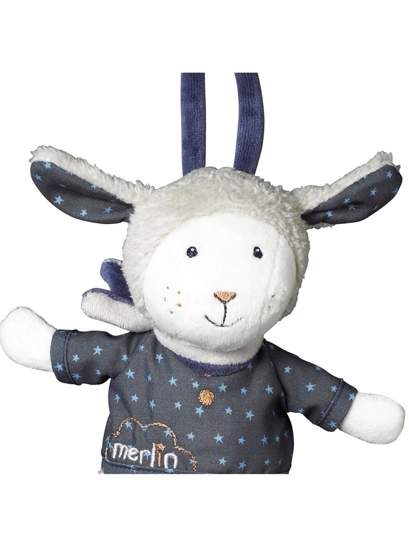 Peluche Mini Musical Mouton en velours - SAUTHON Blanc - Kiabi