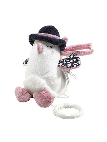 Peluche Mini Musical Oiseau en velours - SAUTHON