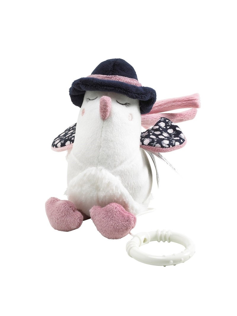 Peluche Mini Musical Oiseau en velours - SAUTHON Blanc - Kiabi