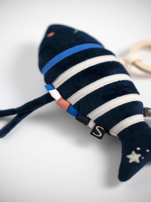 Peluche mini musical poisson en velours - - Kiabi