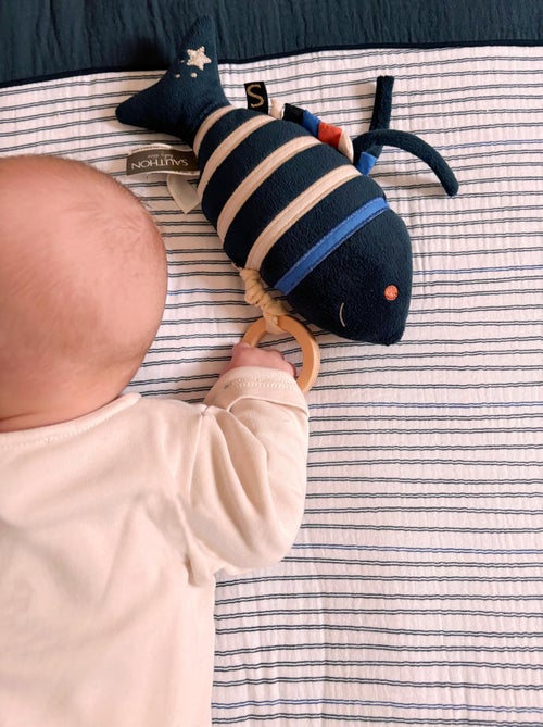 Peluche mini musical poisson en velours - - Kiabi