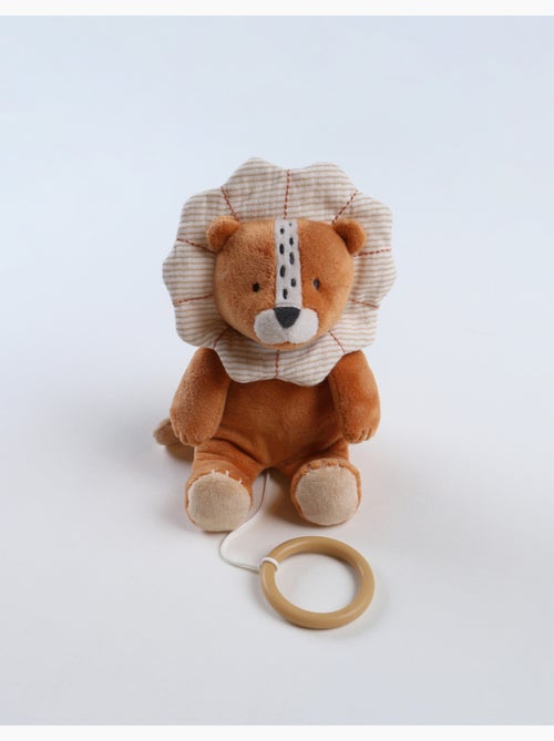 Peluche mini-musicale Babou en Veloudoux, caramel Noukie's - Kiabi