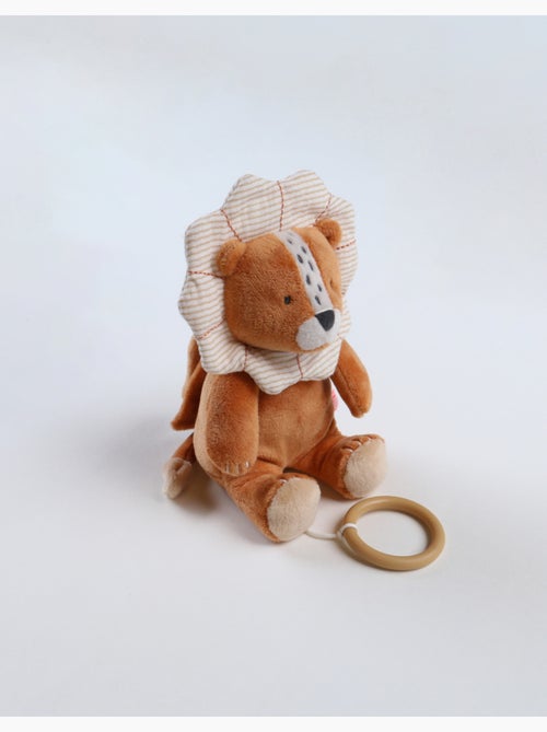 Peluche mini-musicale Babou en Veloudoux, caramel Noukie's - Kiabi