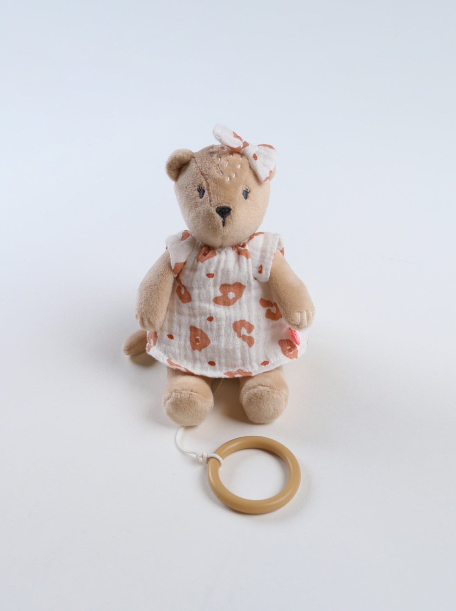 Peluche mini musicale Kendi en Veloudoux beige terracotta Beige Kiabi nu