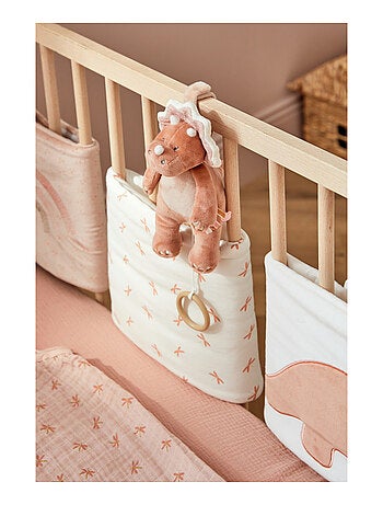 Peluche mini musicale Popsie en Veloudoux®, blush/rose poudré Noukie's