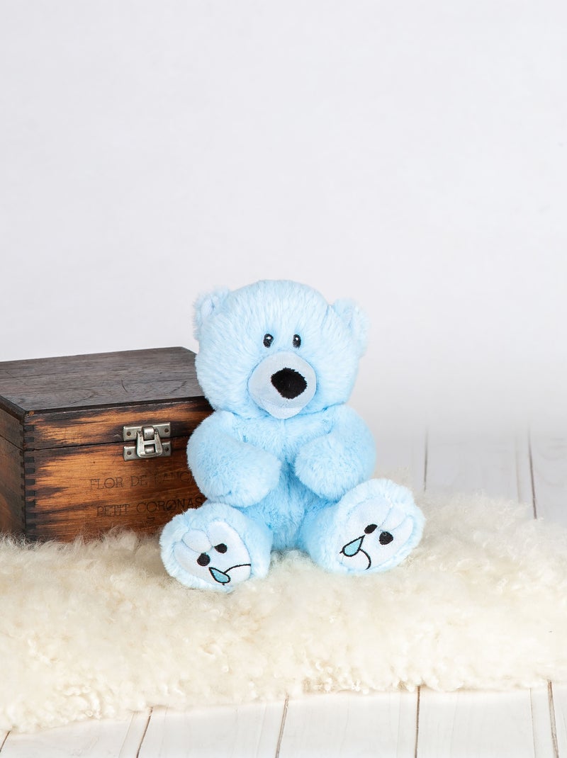 Peluche mini ours triste Bleu ciel - Kiabi