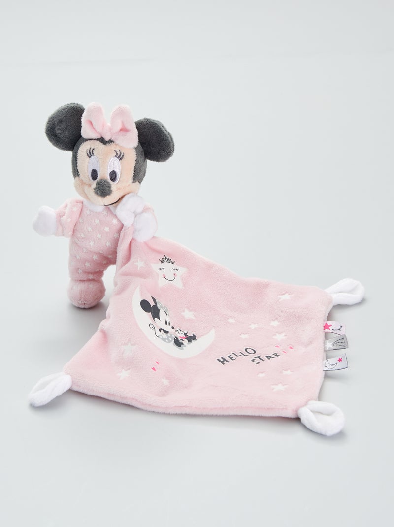 Peluche 'Minnie' phosphorescente rose - Kiabi