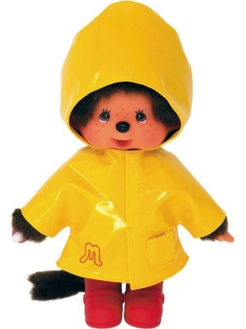 Peluche Monchhichi - BANDAI - Ciré Iconique Jaune - 20 cm - Kiabi