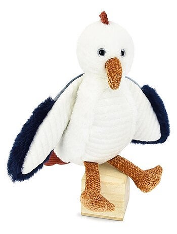 Peluche mouette blanche