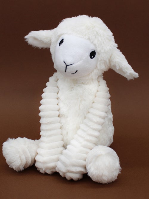 Peluche mouton maman et son bébé blanc - Kiabi