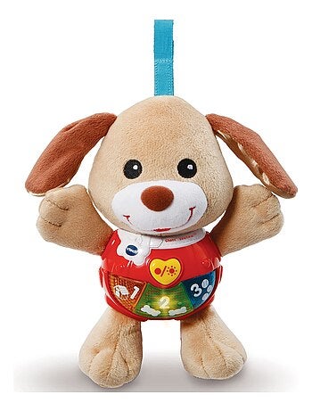 Peluche musicale à suspendre Chant'toutou brun