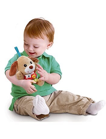 Peluche musicale à suspendre Chant'toutou brun