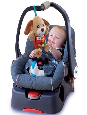 Peluche musicale à suspendre Chant'toutou brun