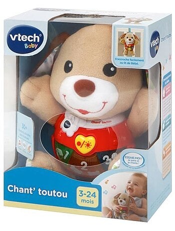 Peluche musicale à suspendre Chant'toutou brun