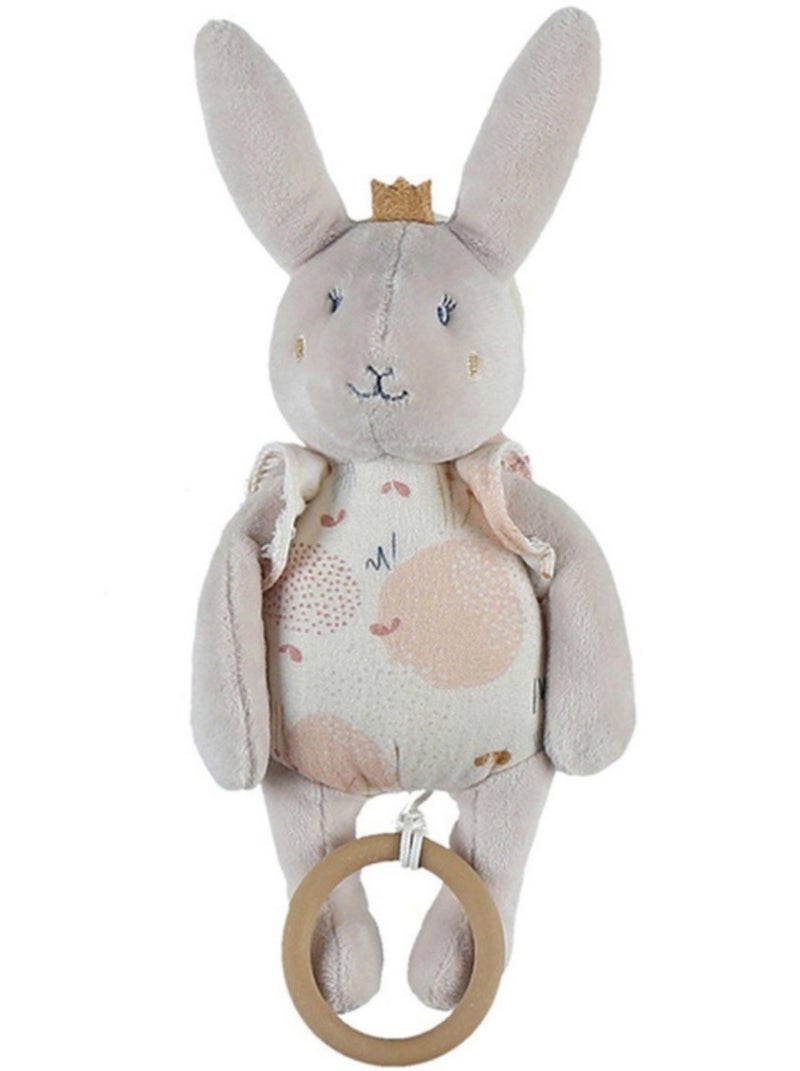 Peluche Musicale À Suspendre Lapin Lina & Joy (23 Cm) Rose - Kiabi