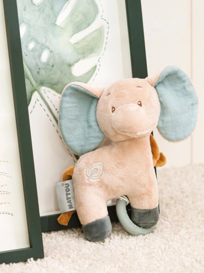 Peluche musicale à suspendre Luna & Axel éléphant (19 cm) Vert - Kiabi