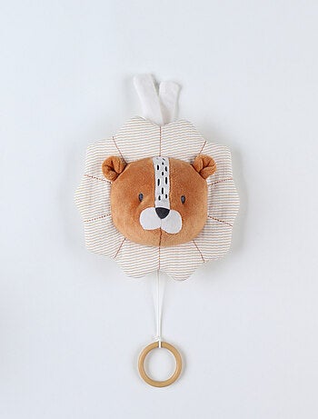 Peluche musicale Babou en Veloudoux, caramel Noukie's