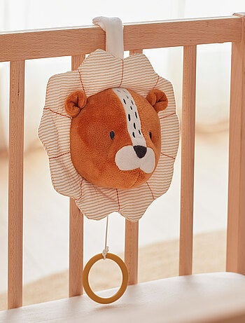 Peluche musicale Babou en Veloudoux, caramel Noukie's