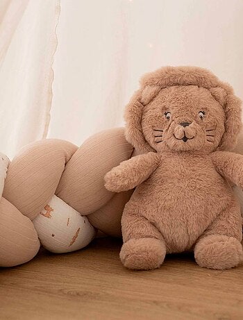 Peluche musicale bébé Léo le lion