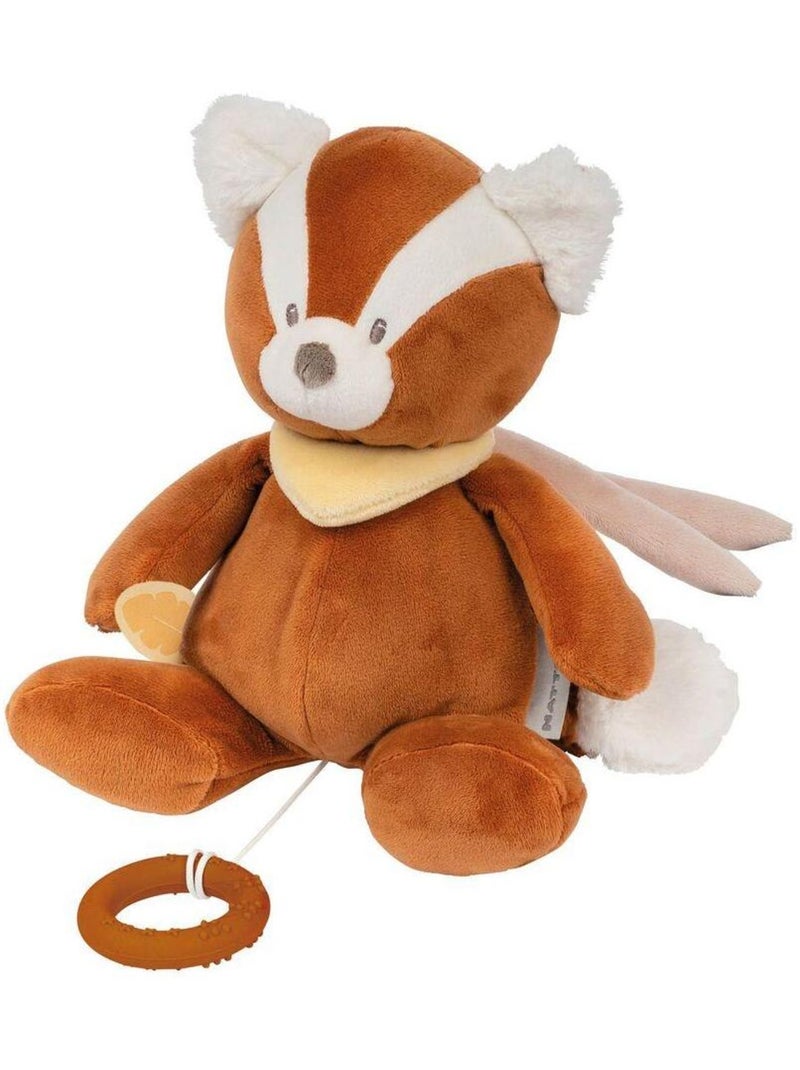 Peluche musicale Boris panda roux Boris & Jungo (28 cm) Orange - Kiabi