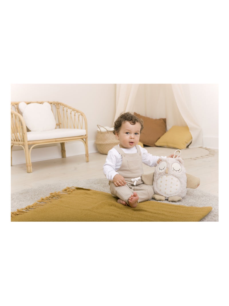 Peluche musicale Chouette Beige - Kiabi