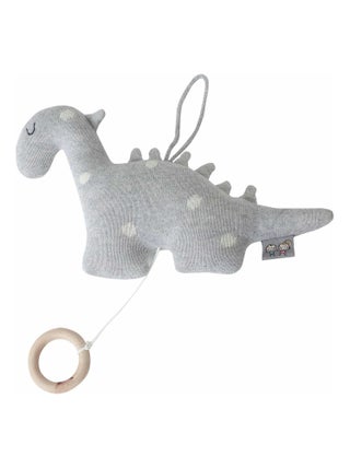 Peluche musicale en tricot de coton, DINO SEVIRA KIDS