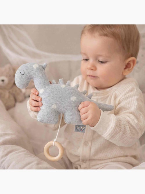 Peluche musicale en tricot de coton, DINO SEVIRA KIDS - Kiabi