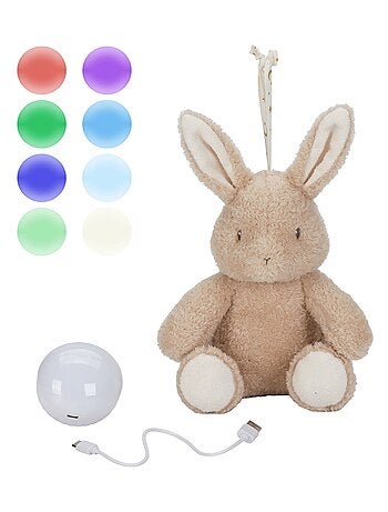 Peluche musicale et lumineuse Lapin