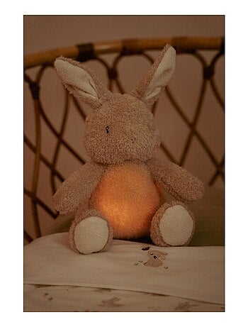 Peluche musicale et lumineuse Lapin