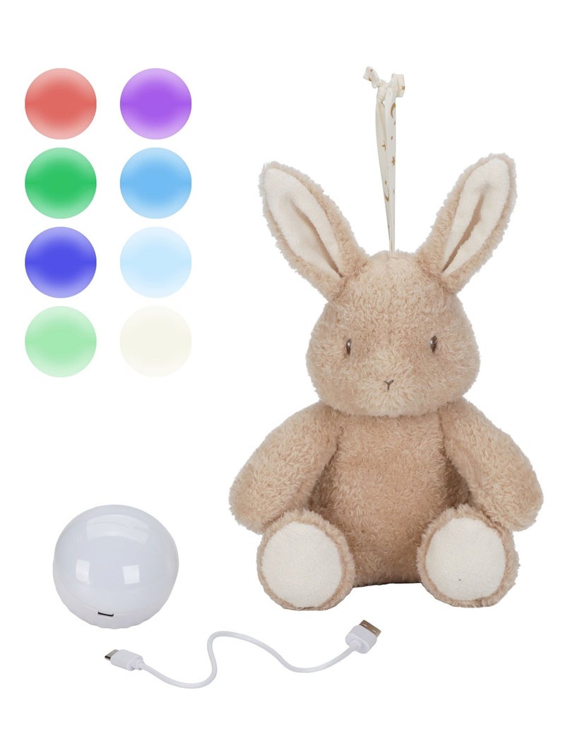 Peluche musicale et lumineuse Lapin Marron - Kiabi