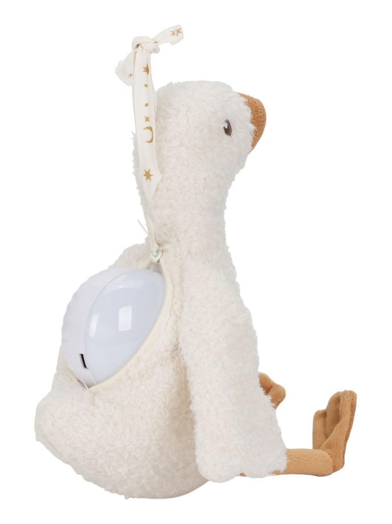 Peluche musicale et lumineuse Oie Beige - Kiabi