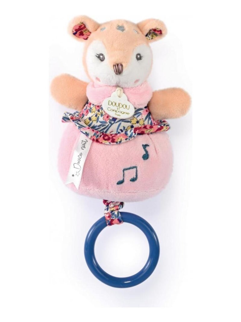 Peluche musicale Faon Boh'aime (20 cm) Rose - Kiabi