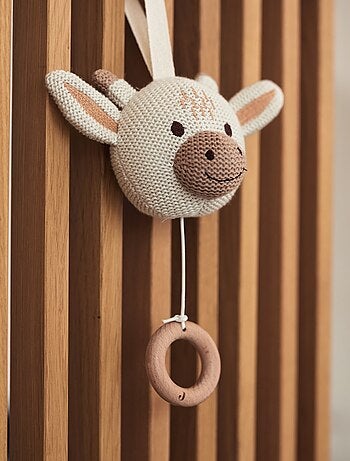 Peluche musicale Girafe en Coton Jollein