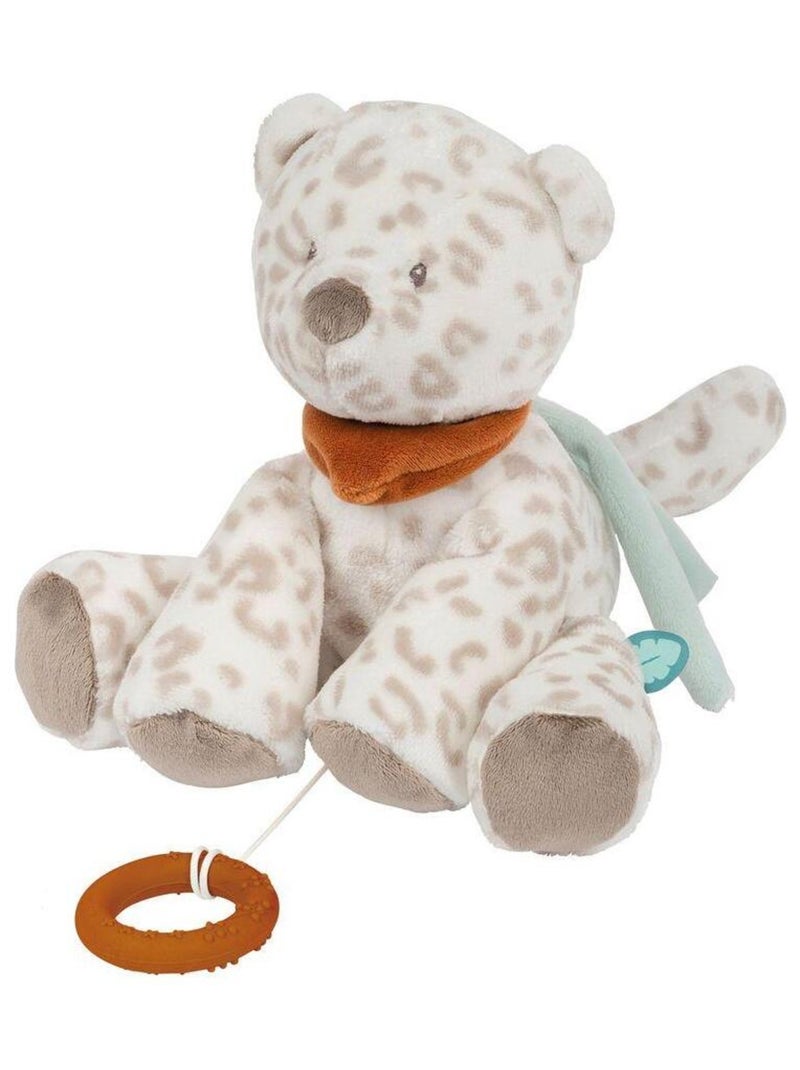 Peluche musicale Jungo léopard des neiges Boris & Jungo (28 cm) Beige - Kiabi