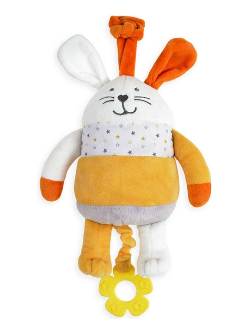 Peluche Musicale Lapin Fanfan Et Leo Jaune - Kiabi