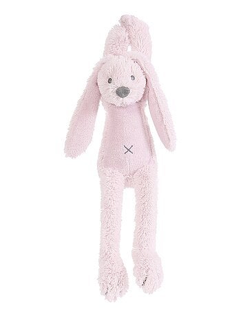 Peluche musicale Lapin Richie rose pâle