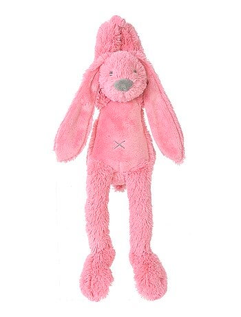 Peluche musicale Lapin Richie rose