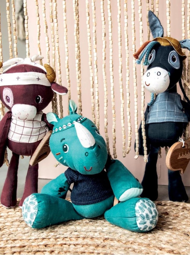 Peluche musicale Marius Bleu - Kiabi