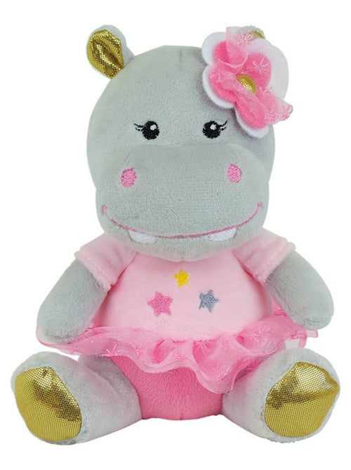 Peluche Musicale Opéra Un Hippopotame Avec Une Robe Rose - 18 cm - Kiabi
